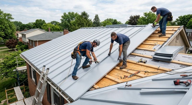 Aluminum Roof Construction in Naperville, IL