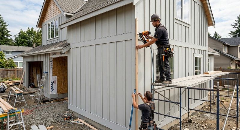Batten Siding Installation in Boston, MA