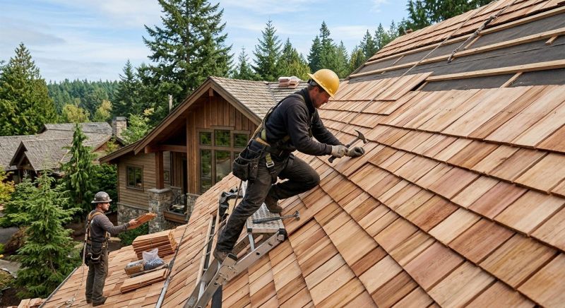 Cedar Roof Construction in Fredericksburg, VA