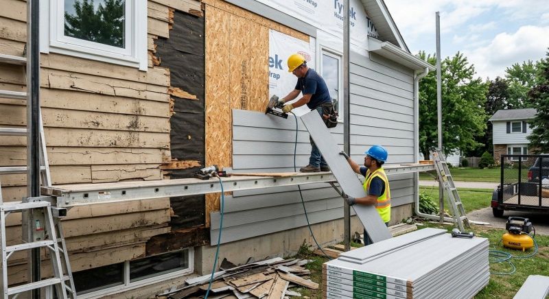 Fiberboard Siding Installation in Boston, MA