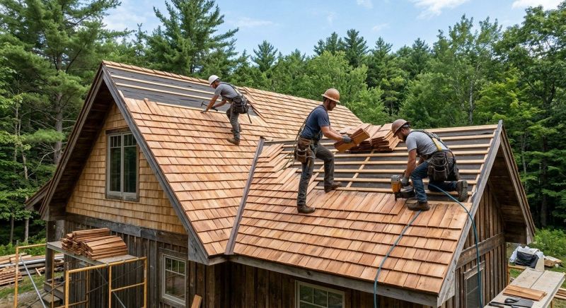 Natural Wood Roof Installation in Alexandria, VA