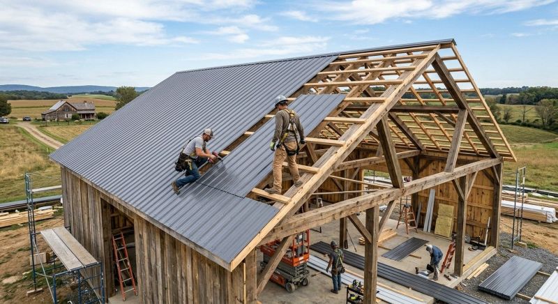 Barn Roof Construction in Alexandria, VA