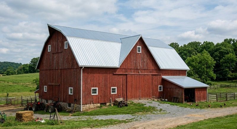 Barn Roof Replacement in Fredericksburg, VA