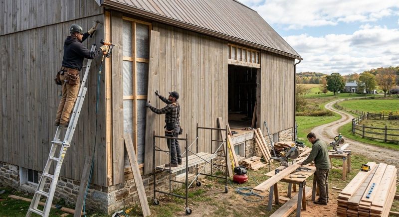 Barn Siding Replacement in Fairfield County, CT