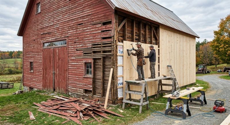 Barn Siding Replacement in Fairfield County, CT