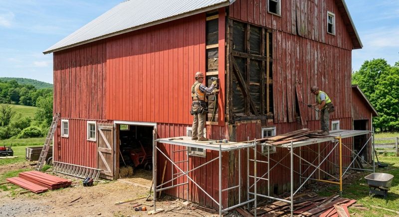 Barn Siding Replacement in Boston, MA