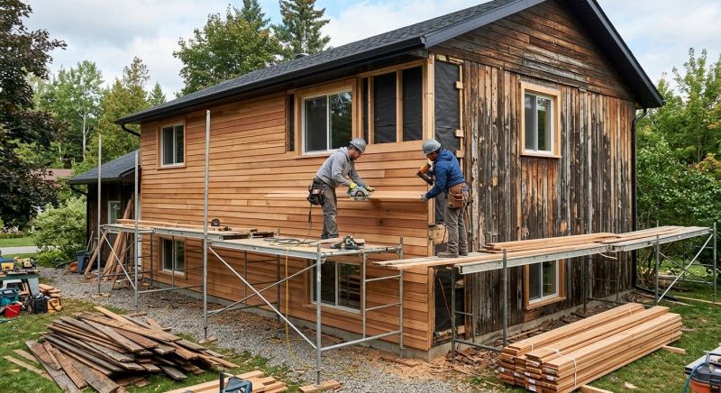 Barn Wood Siding Installation in Boston, MA