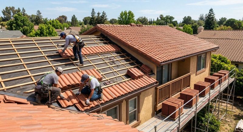 Barrel Tile Roof Installation in Alexandria, VA
