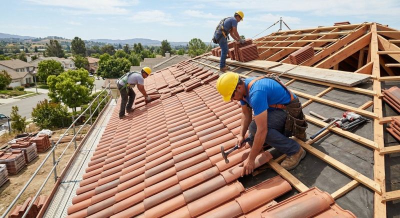 Barrel Tile Roof Installation in Alexandria, VA