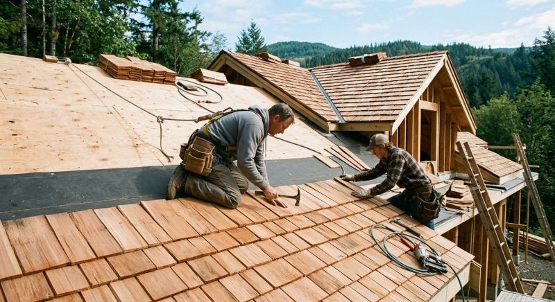 Cedar Roof Installation in Fredericksburg, VA