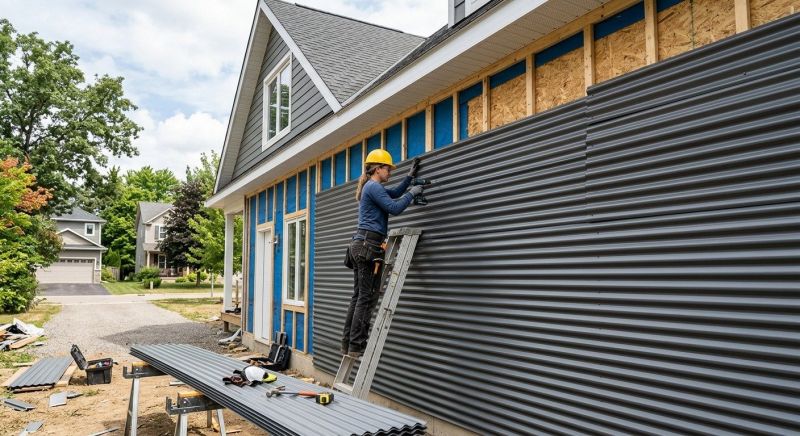 Corrugated Siding Installation in Boston, MA