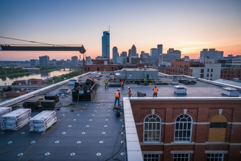 Flat Roof Replacement in Fredericksburg, VA