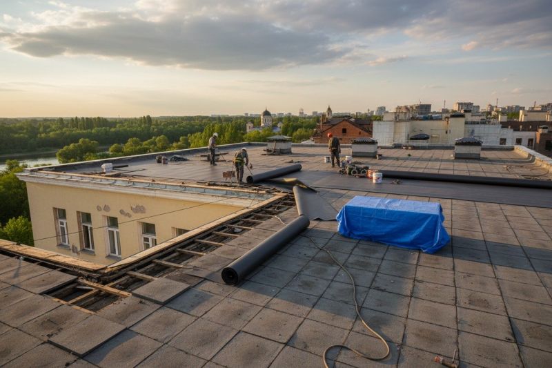 Flat Roof Replacement in Alexandria, VA