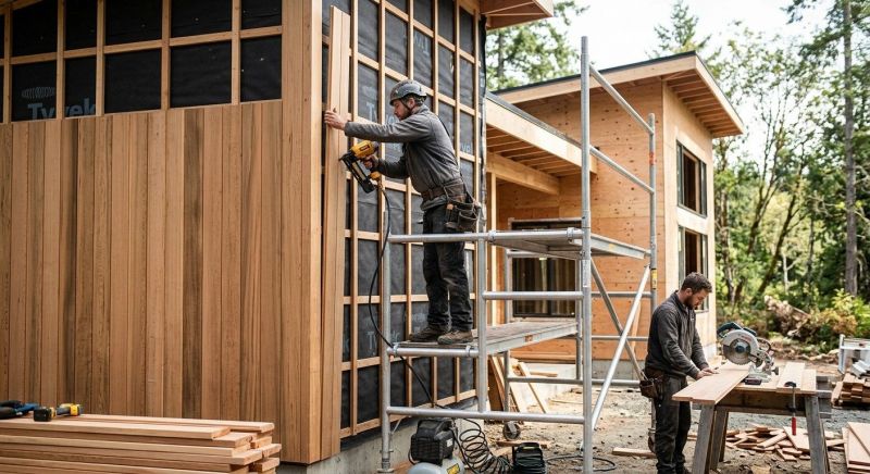 Hardwood Cladding Installation in Norwalk, CT