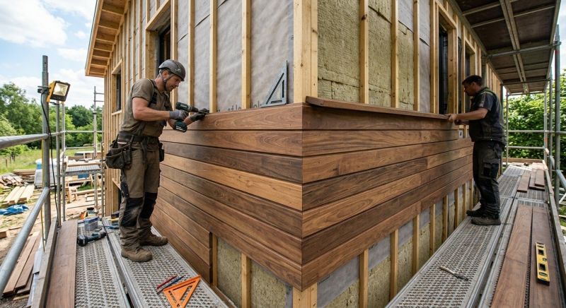Hardwood Cladding Installation in Fairfield County, CT