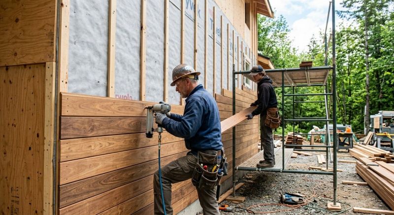Hardwood Siding Installation in Boston, MA