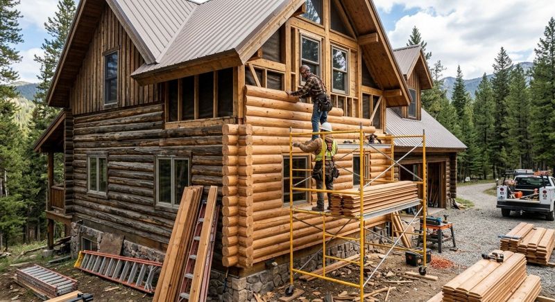 Log Siding Installation in Boston, MA