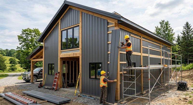 Metal Barn Siding Installation in Stamford, CT
