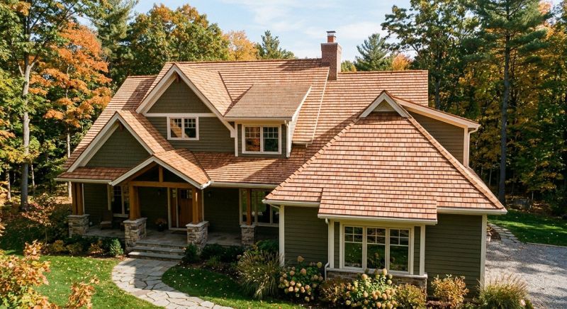 Natural Wood Roof Installation in Fredericksburg, VA