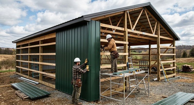 Pole Barn Siding Installation in Stamford, CT