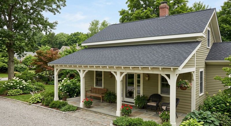 Porch Roofing Installation in Boston, MA