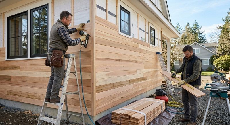 Wood Plank Siding Installation in Norwalk, CT