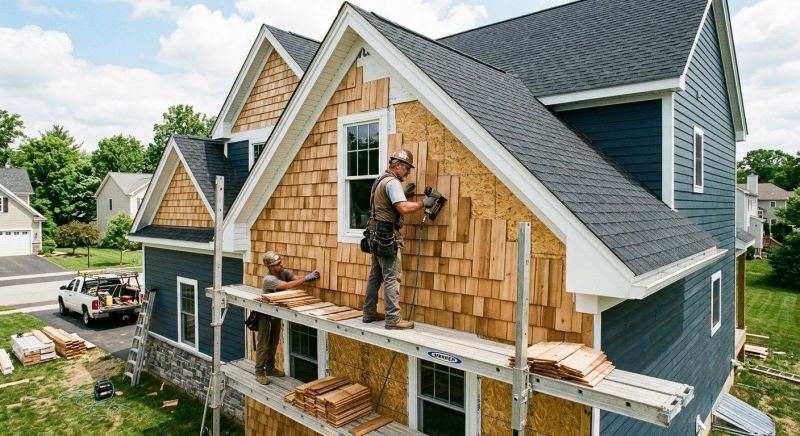 Wood Shake Siding Installation in Boston, MA