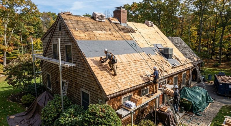 Wood Shingle Roof Replacement in Alexandria, VA