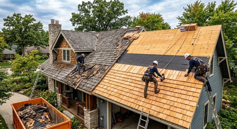 Wood Shingle Roof Replacement in Alexandria, VA