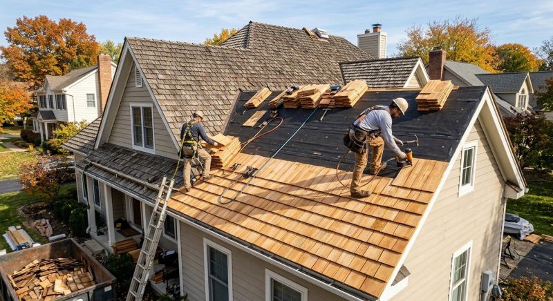 Wood Shingle Roof Replacement in Alexandria, VA