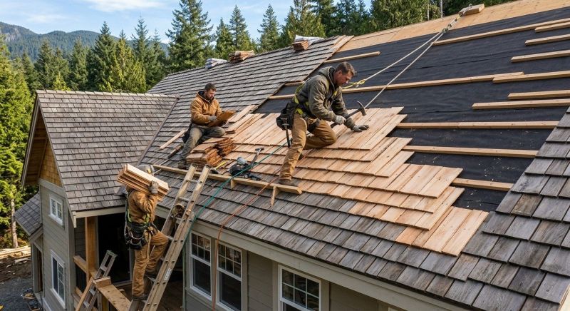 Wooden Roof Installation in Alexandria, VA